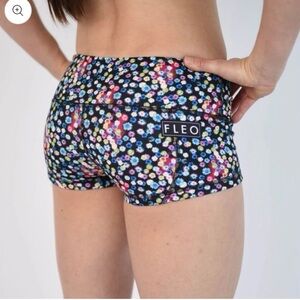 Fleo Multicolor Headlights Low Rise 2.5” Shortie Gym Shorts